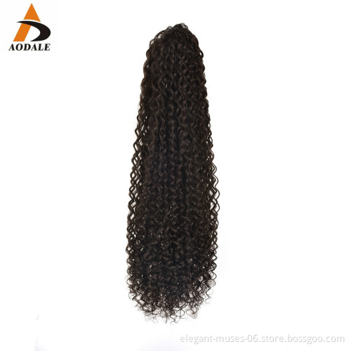 Wholesale Price newest purple High Temperature Fiber Long Wavy postiche Synthetic palm clip hairpieces